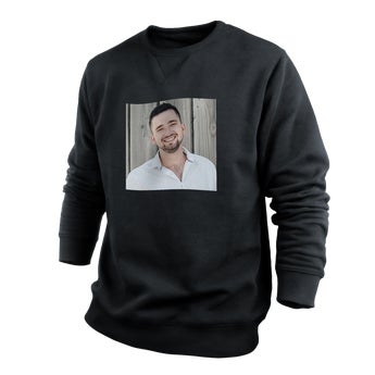 Sweatshirt personalizada - Homens - Preto - XXL