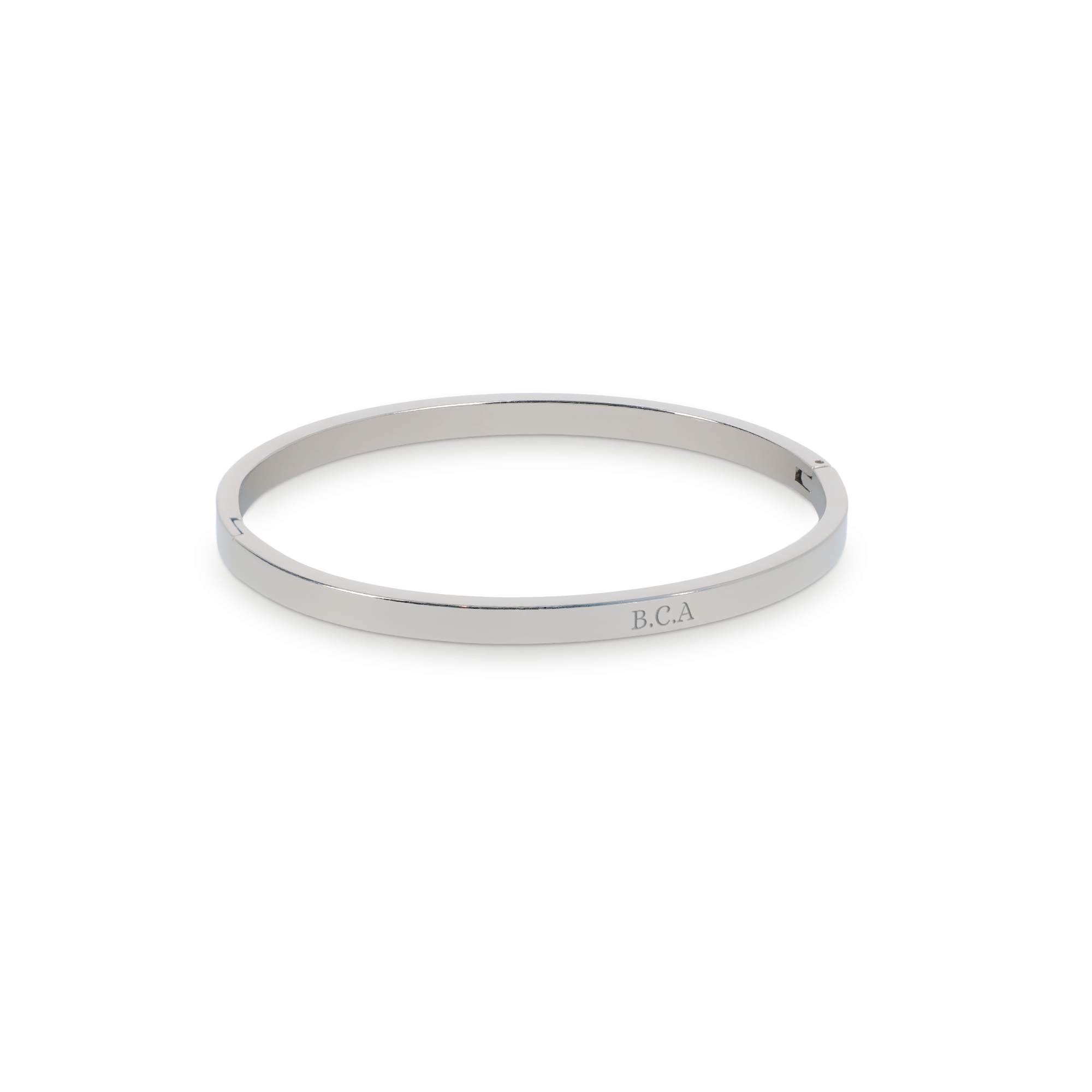 Personalised bangle bracelet - Silver colour