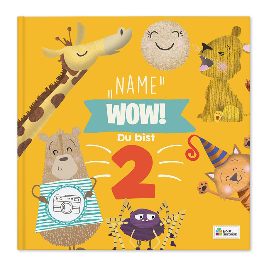 Kinderbuch mit Namen - Wow, du bist 2! - Softcover