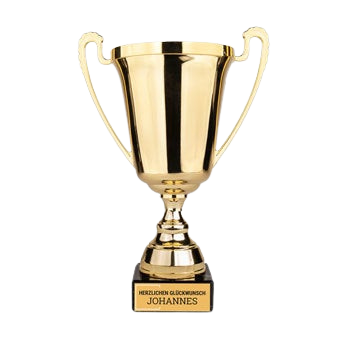 Pokal bedrucken - Gold