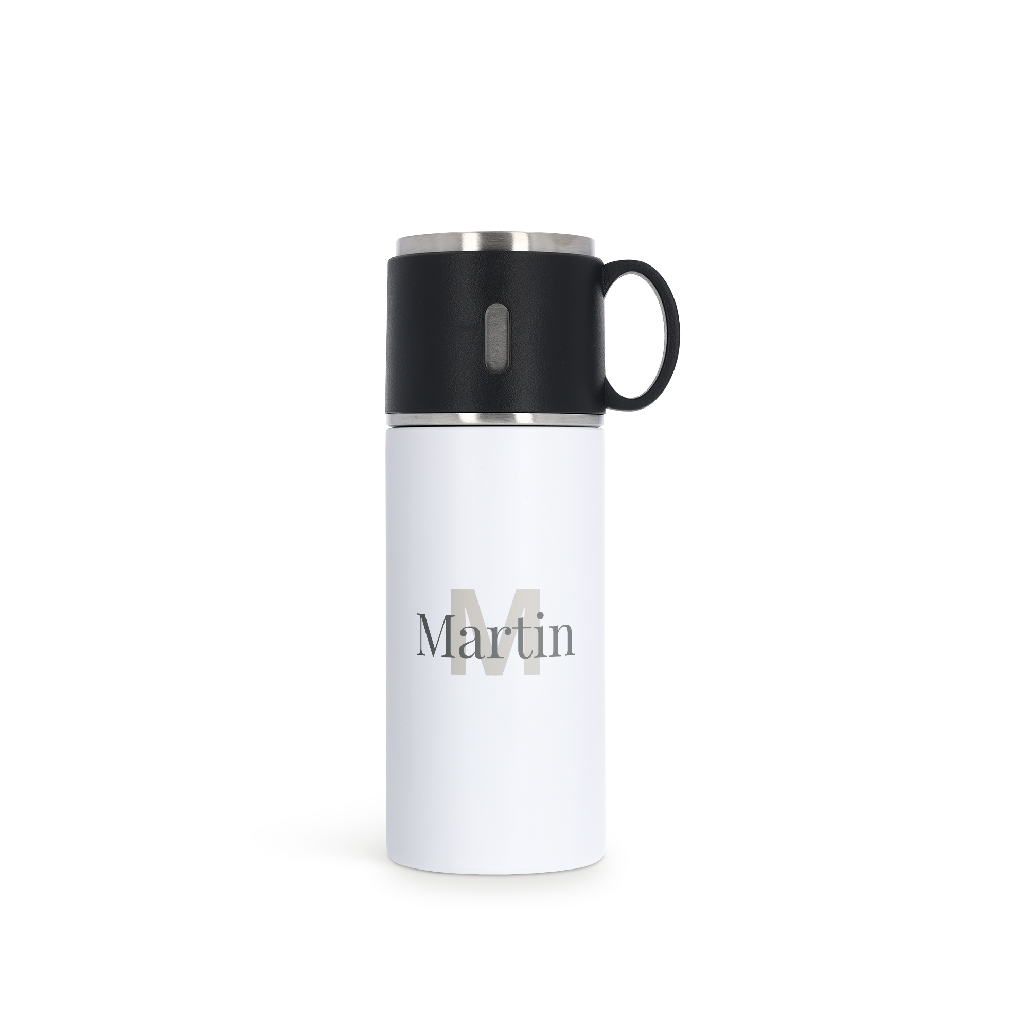 Petaca con taza - personalizada