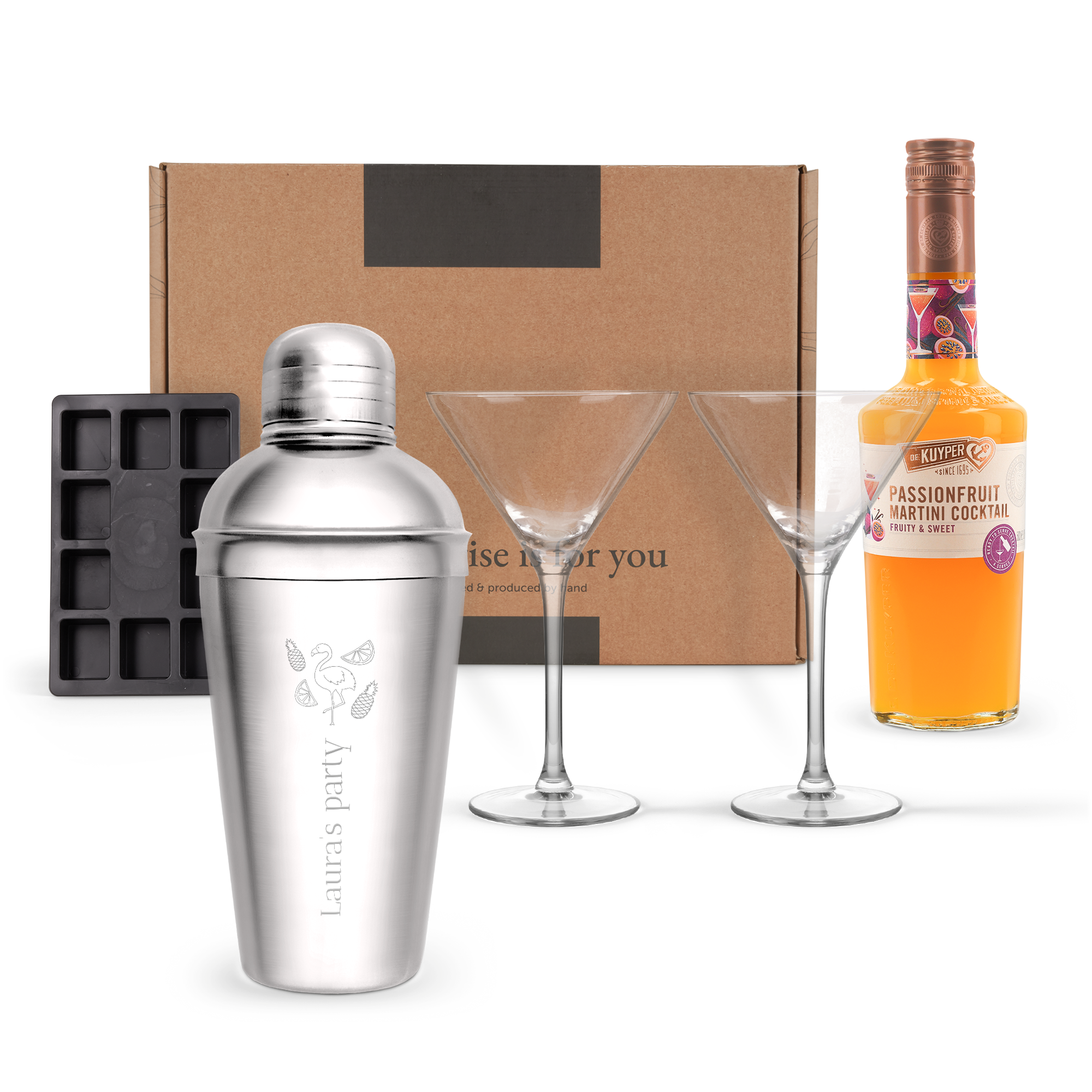 Personalised Pornstar Martini gift set
