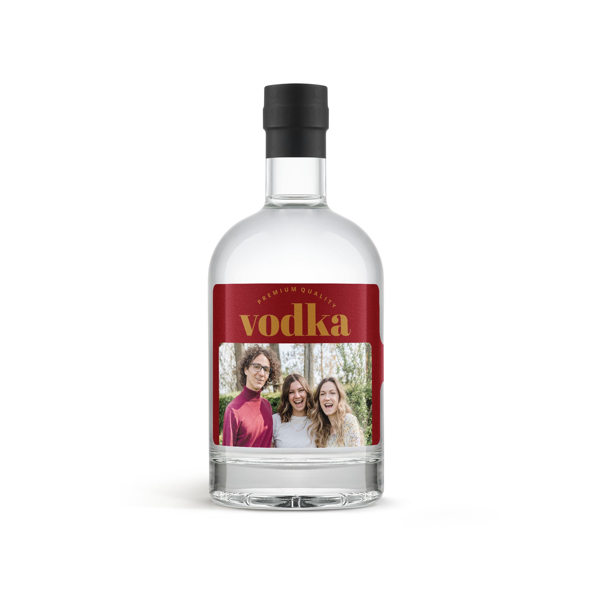 Vodka YourSurprise com etiqueta impressa