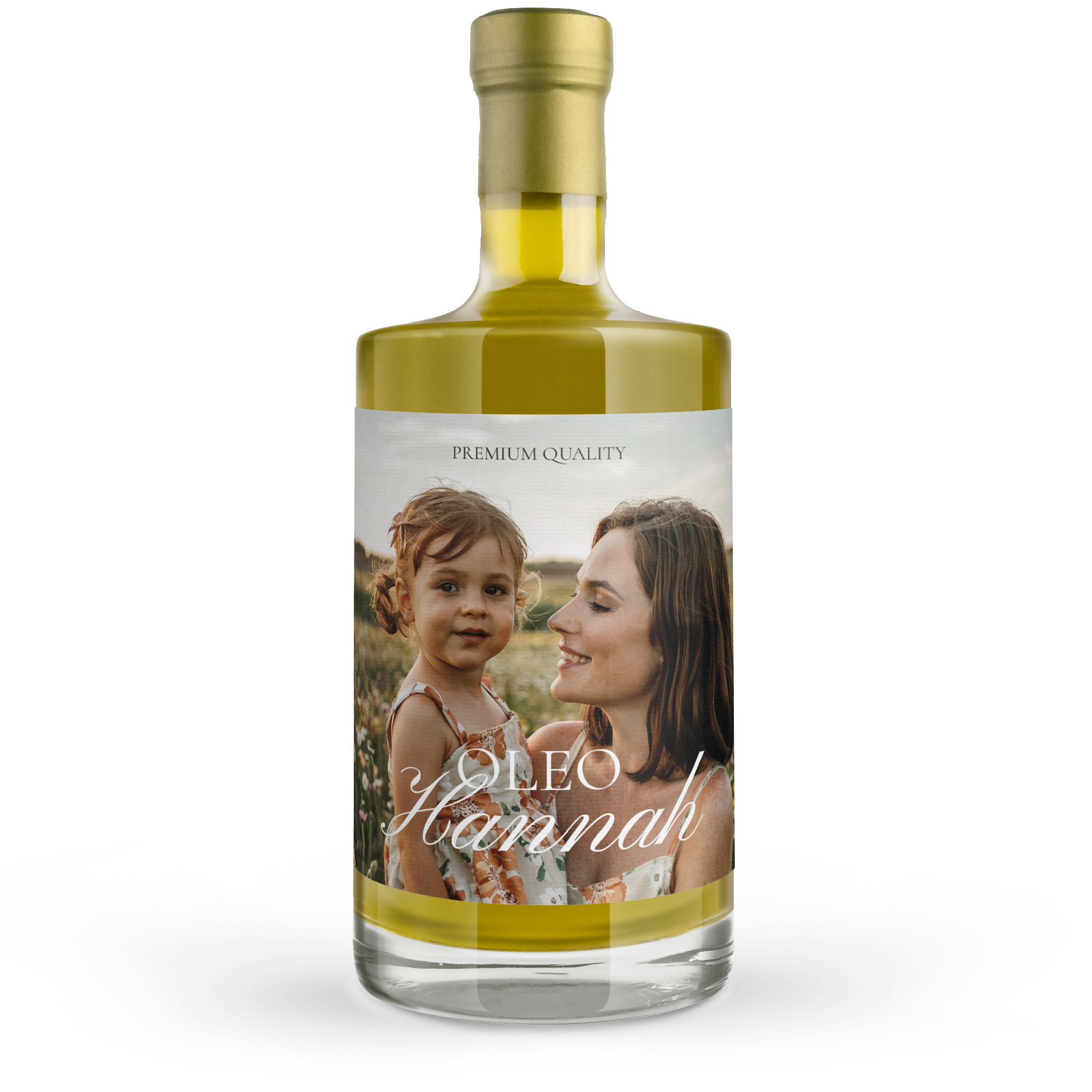Olivenöl Geschenk mit Foto & Name