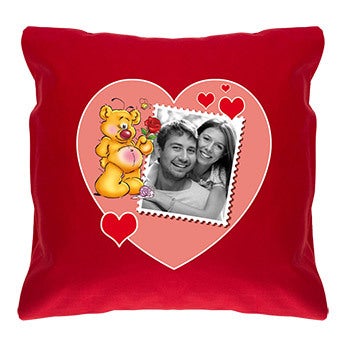 Coussin Doodles - Rouge