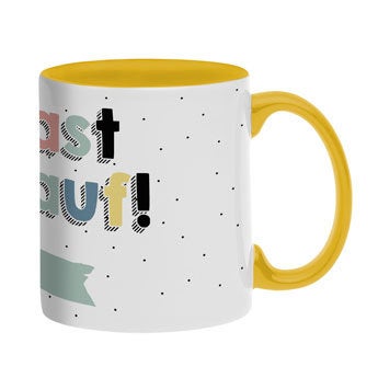 Tasse beschriften - Gelb