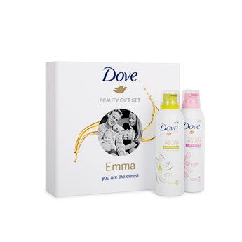 Dove - Personalised shower mousse gift set