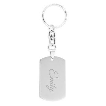 Key ring with name - Dog tag