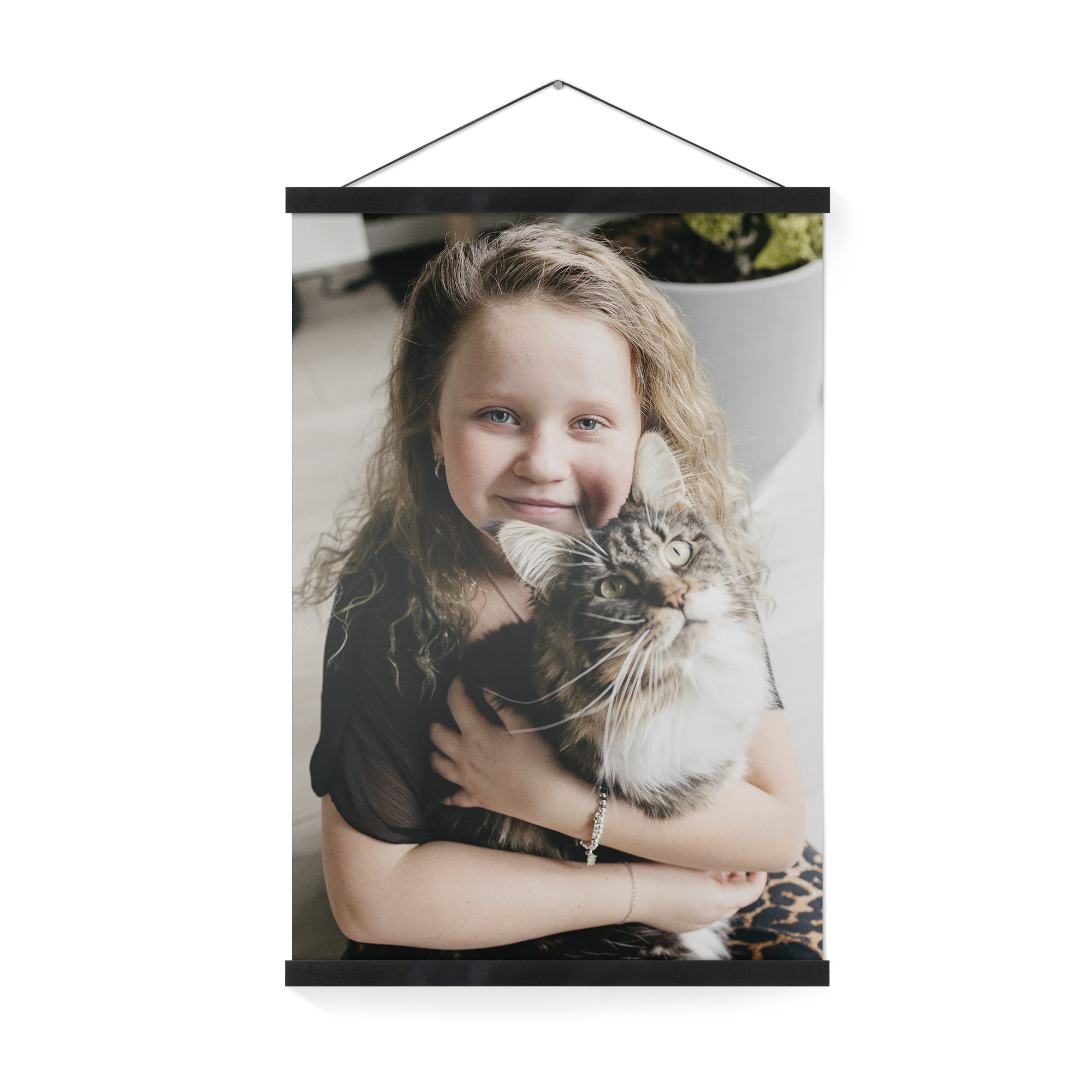 Personalised poster with black hanger - 40x60