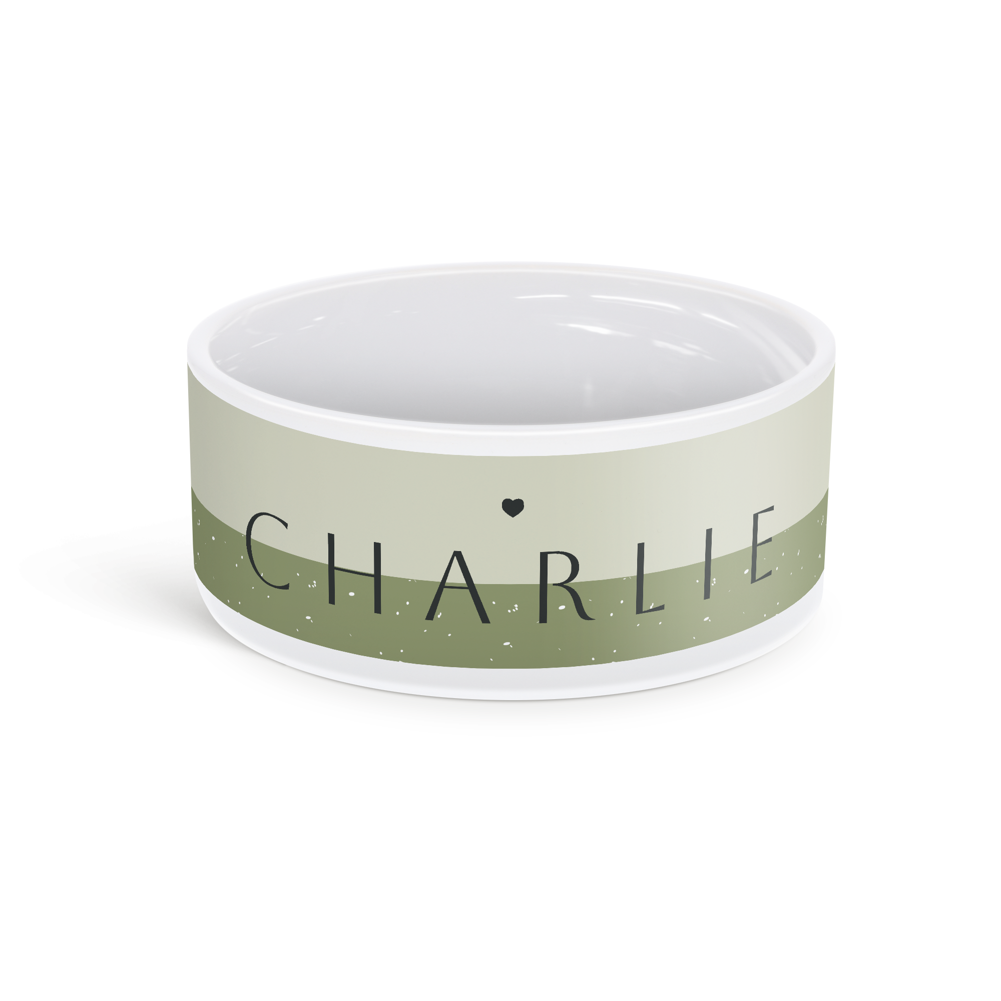 Tigela personalizada para comida de animais de estimação - 18 x 7,5 cm