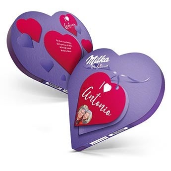 Cuore Milka - confezione cioccolatini 