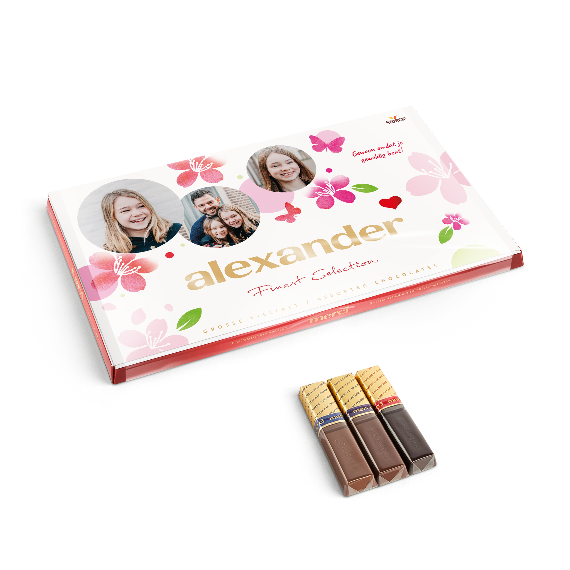 Merci Finest Selection chocolade mix met gepersonaliseerde kaart - 400 gram