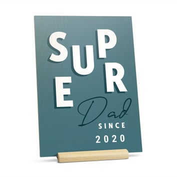 Wooden Father's Day card - Vertical