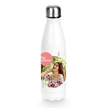Botella de agua personalizada - Blanco