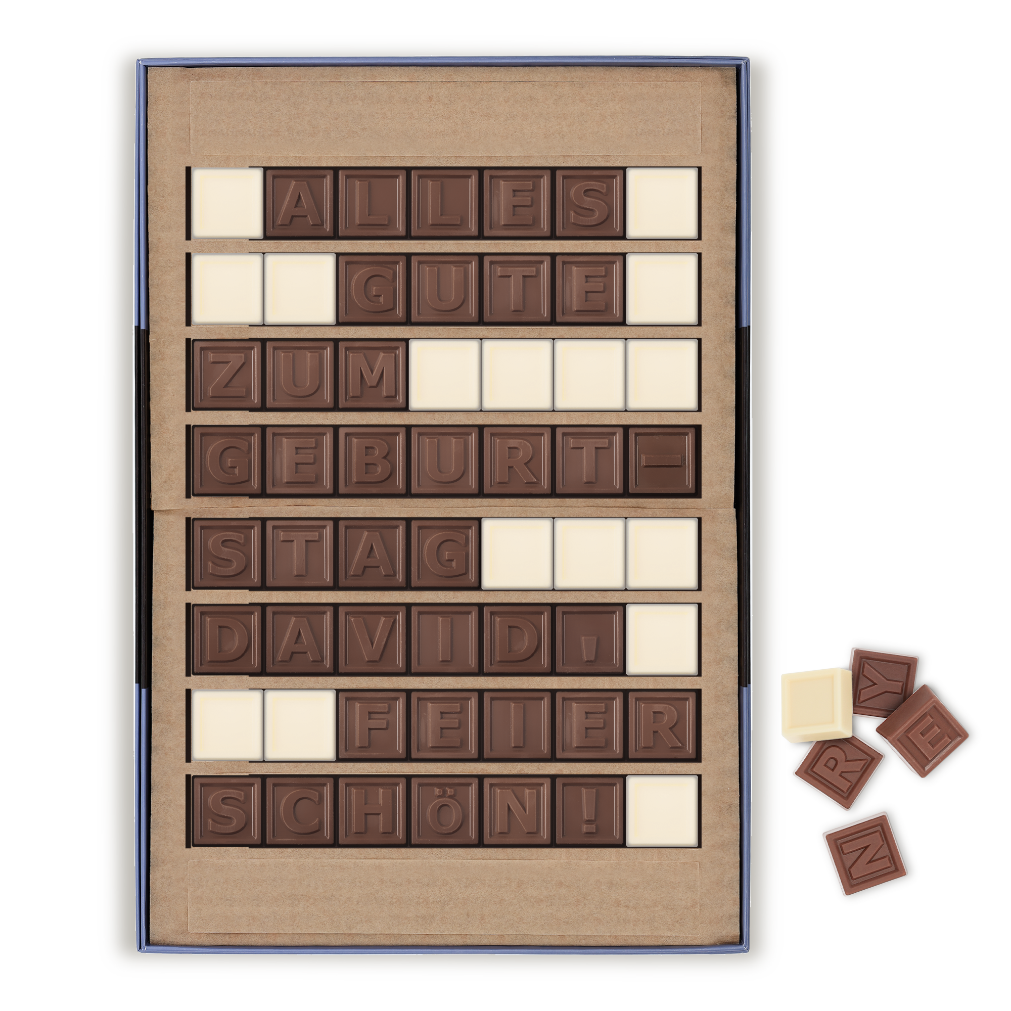 Chocotelegram mit eigenem Text - 56 Buchstaben