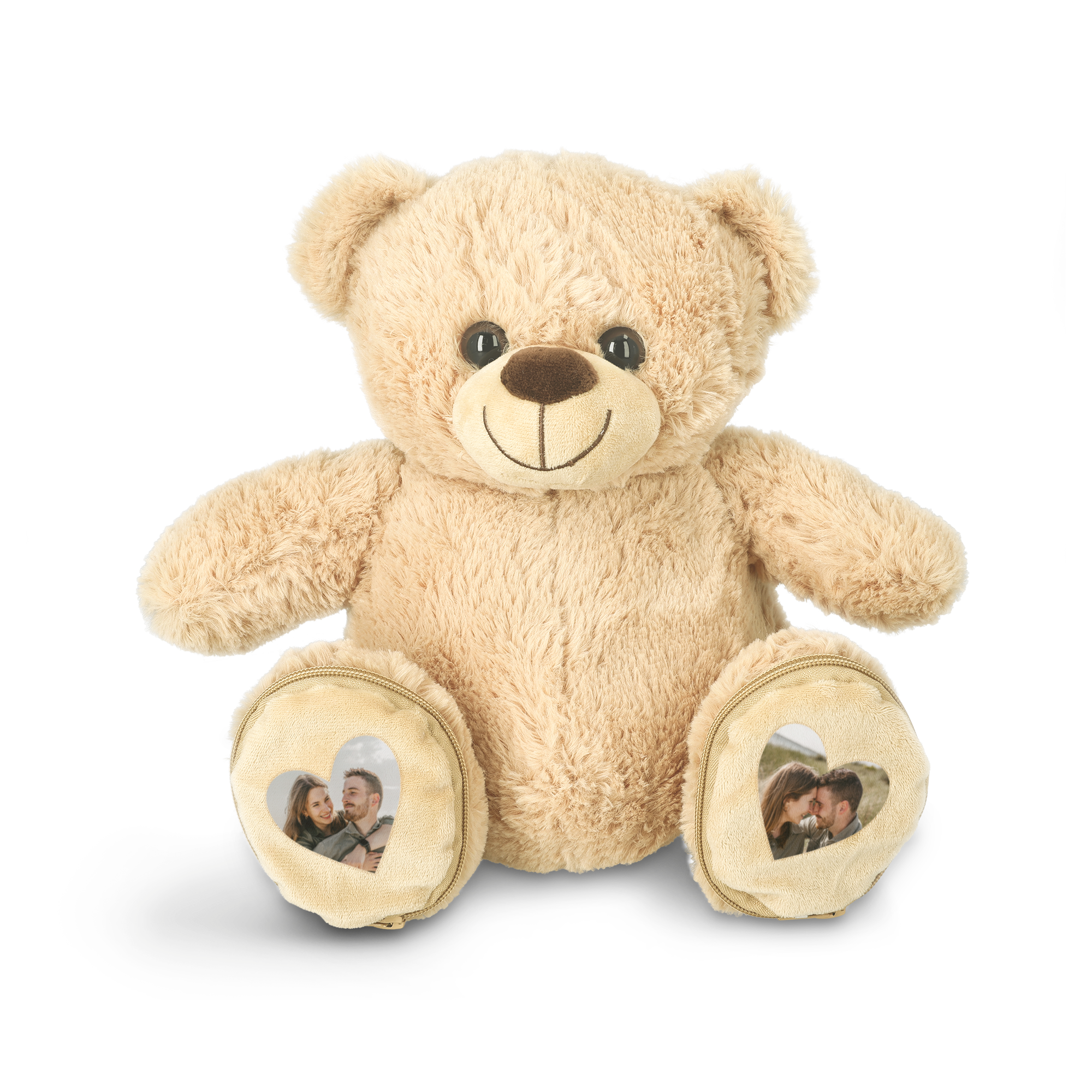 Personalisierter Teddybär mit Fußtaschen