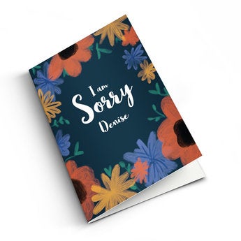 Personalised card - Sorry - M - Vertical
