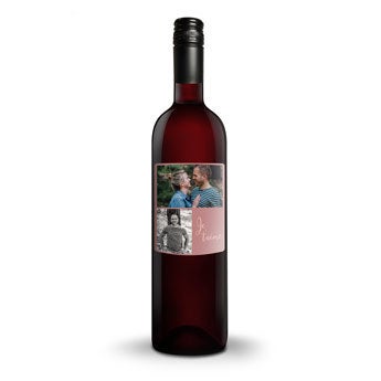 Vin Belvy rouge - Bouteille personnalisée