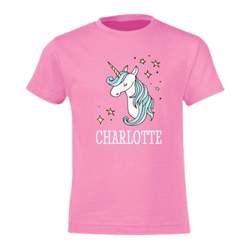 Kindershirt bedrucken - Rosa  - 2 Jahre