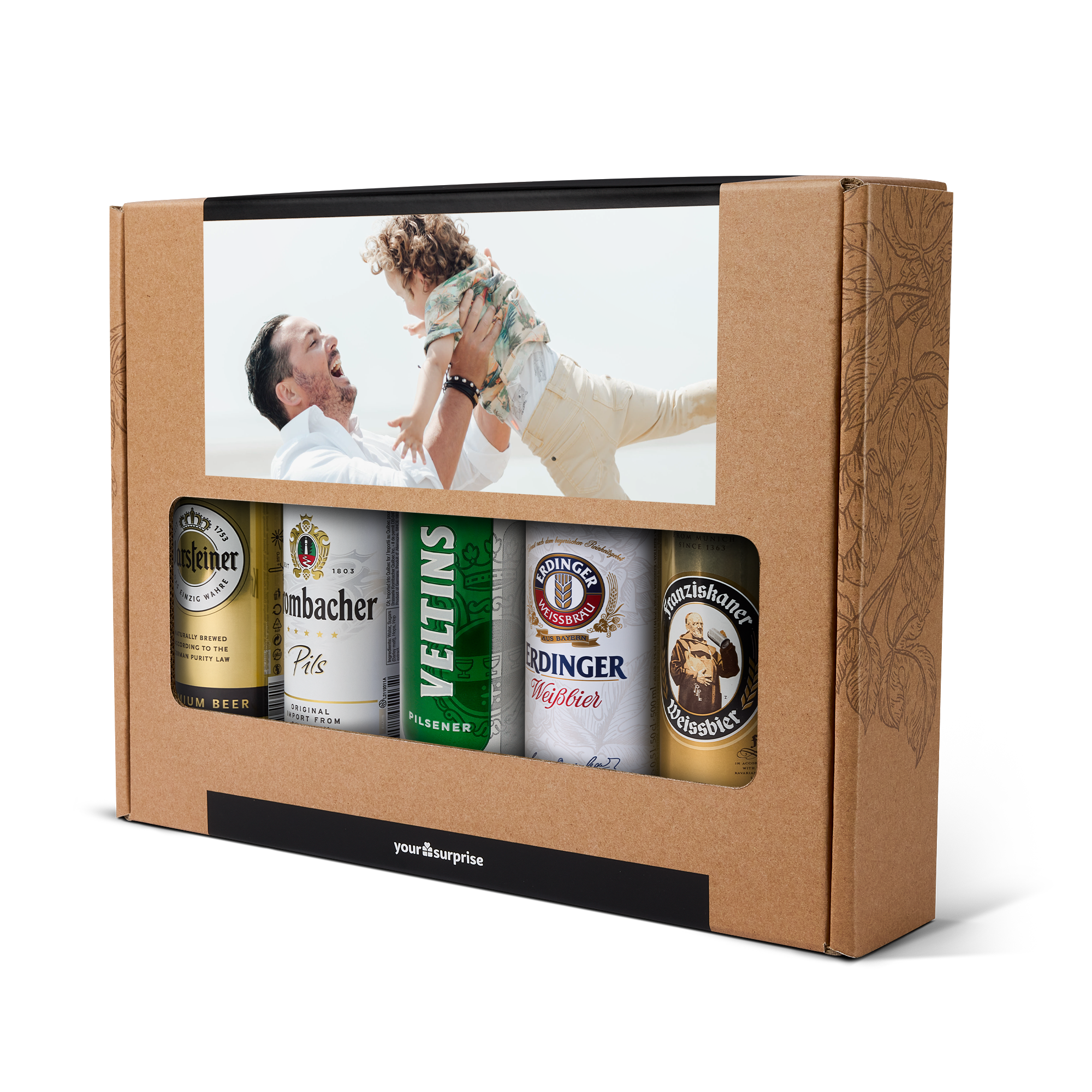 Personalisiertes Bier Geschenkset - Deutsches Bier - Vatertag
