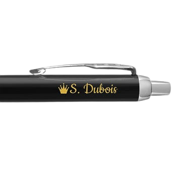  Stylo à bille Parker IM personnalisé - Droitier (noir)