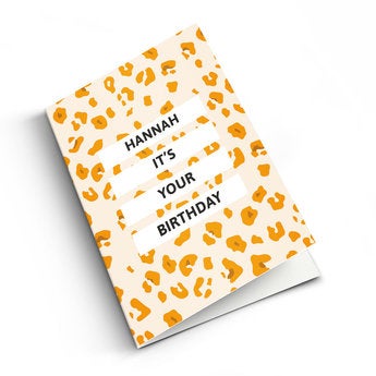 Birthday photo card - XL - Vertical