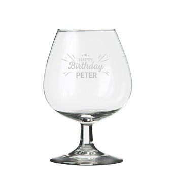 Personalised brandy glass - Engraved
