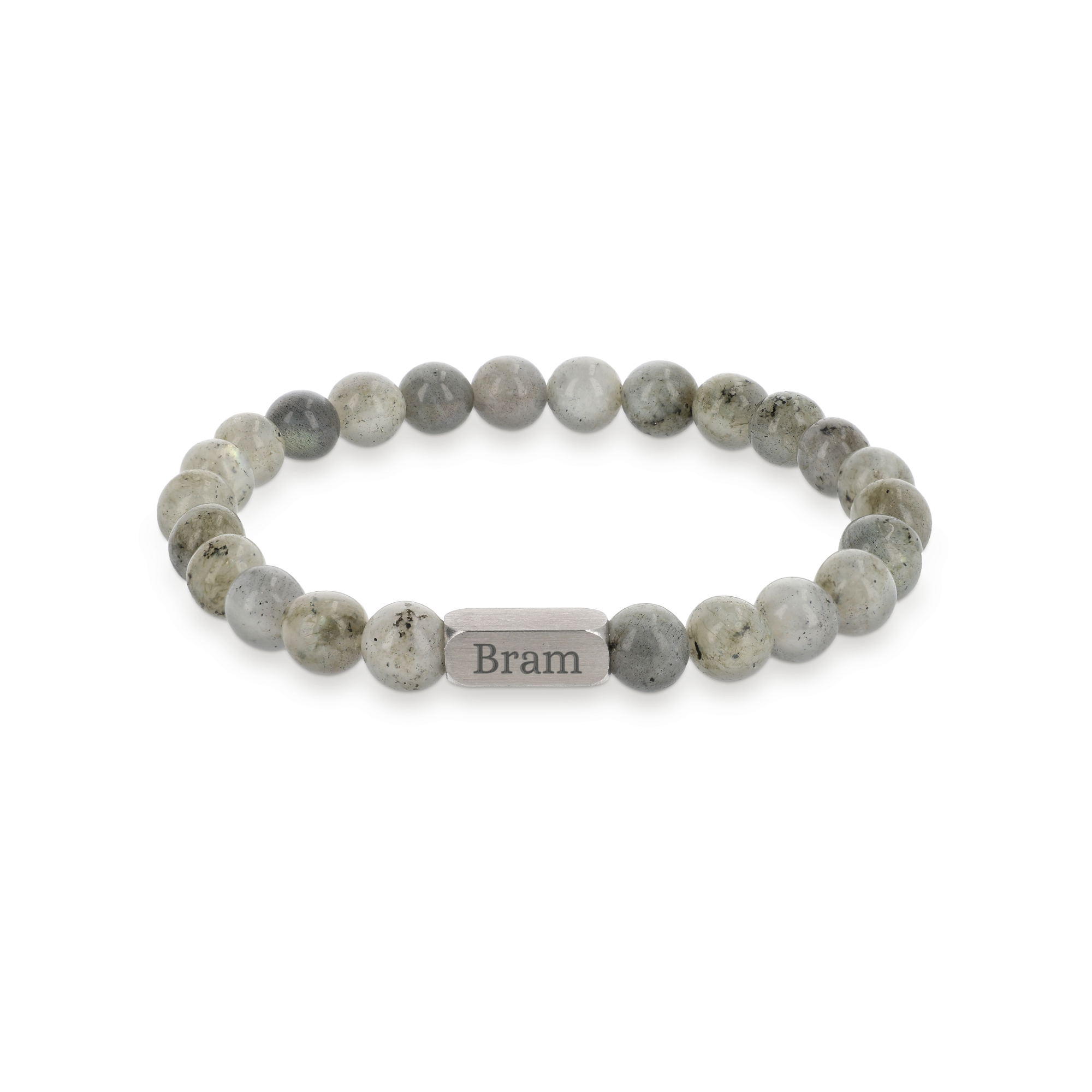 Labradorite armband graveren - S - 6 mm