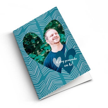 Tarjeta fotográfica - Pienso en ti - M - Vertical