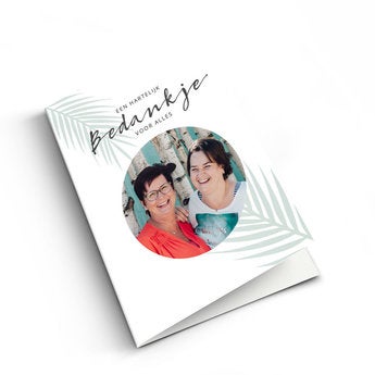 Bedankt fotokaart - XL - Liggend
