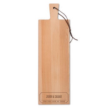 Wooden bread board - Beech wood - Oblong - Portrait (S)