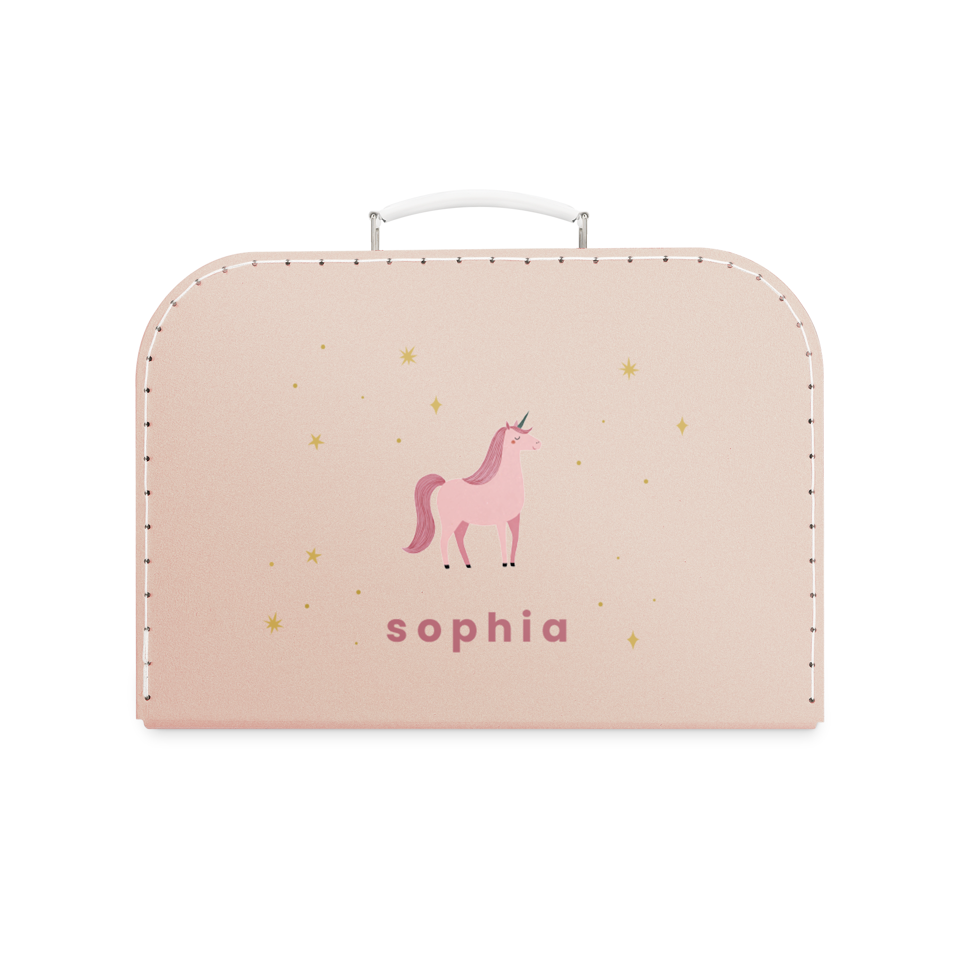 Personalised toy suitcase - Pink - Large
