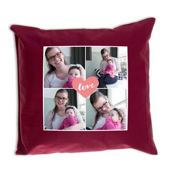 Mother's Day cushion - Bordeaux