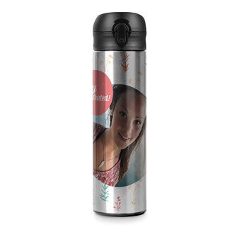 Luxusná personalizovaná fľaša na vodu „pop top“ - hliníkový vzhľad
