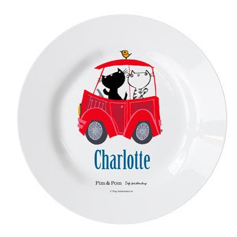 Assiette enfant Pim & Pom - Voiture 4