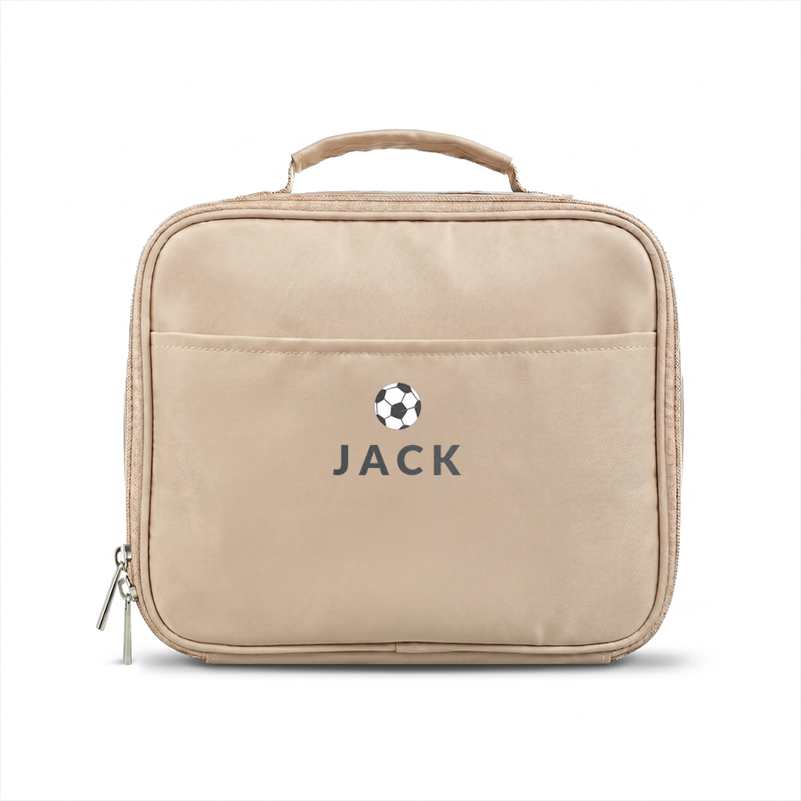 Personalizovaná chladiaca taška na obed - béžová