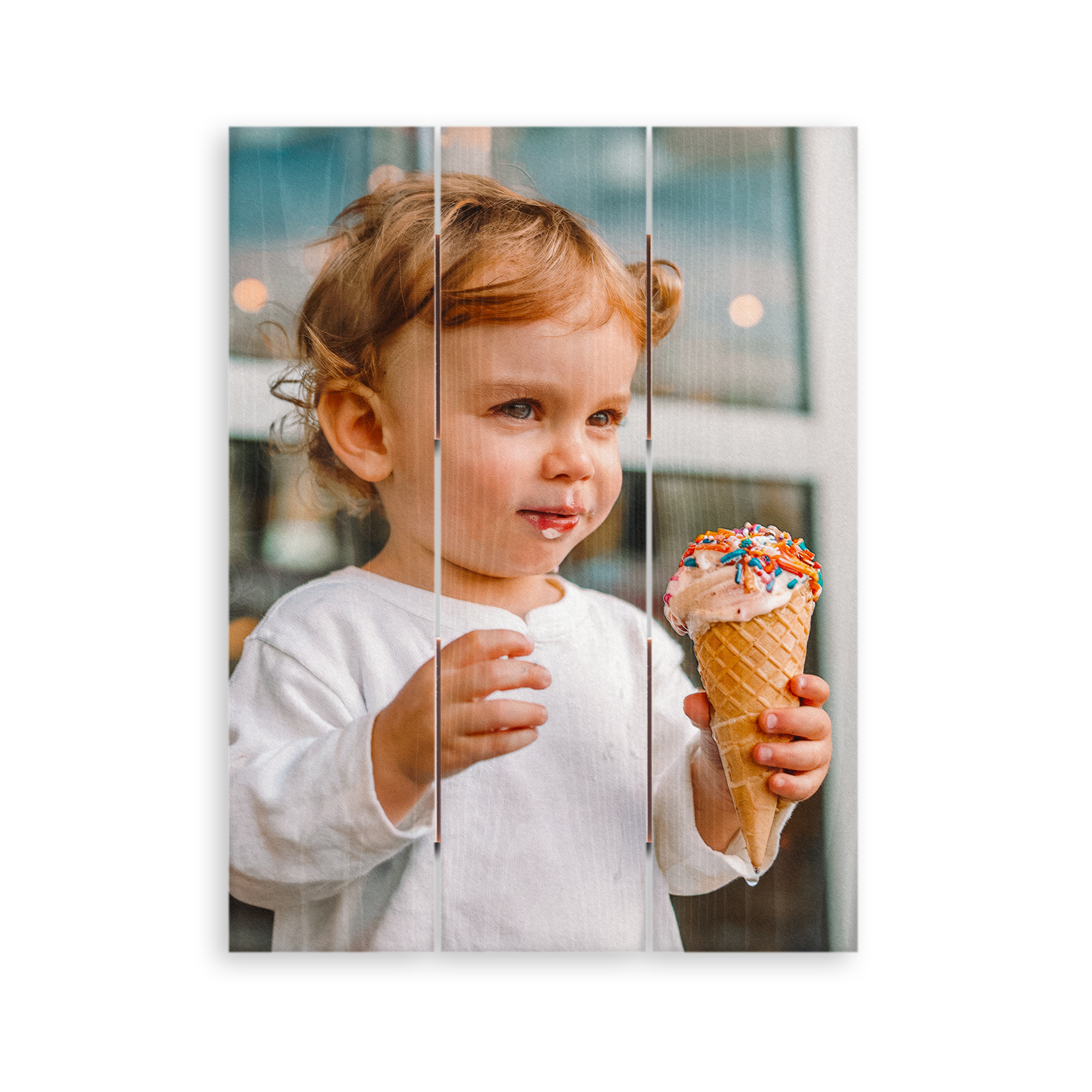 Impression photo sur planches en bois