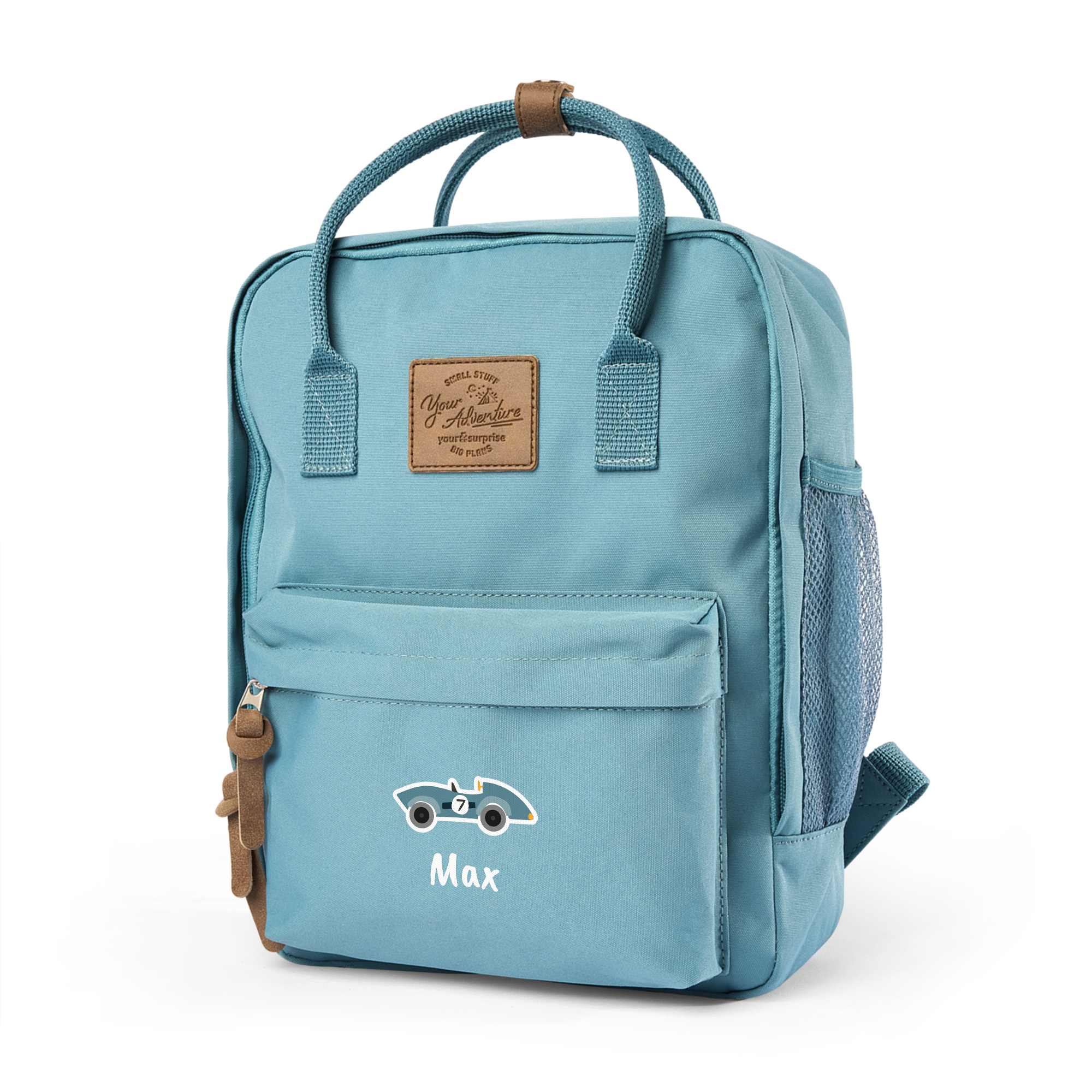 Kinderrugzak met naam bedrukken - Blauw