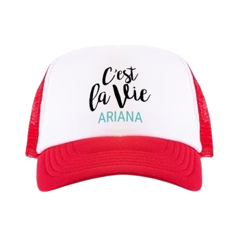 Uzávěr Trucker - červená / bílá