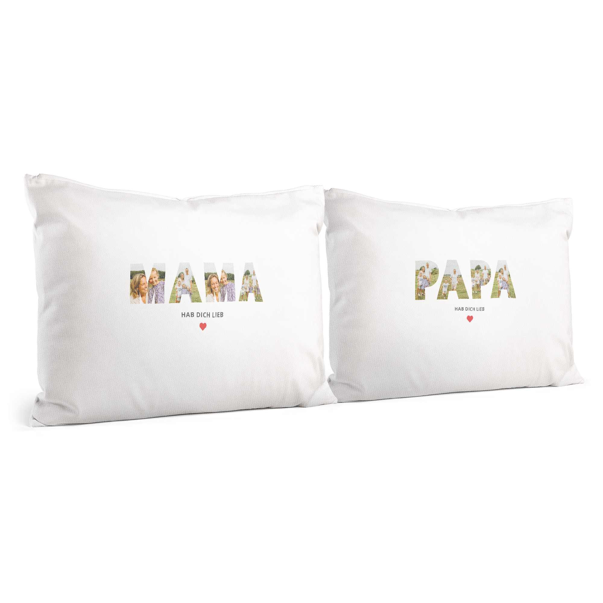 Personalisierte Partnerkissen