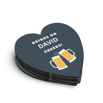 Hjerteformet Coasters (6 stk)