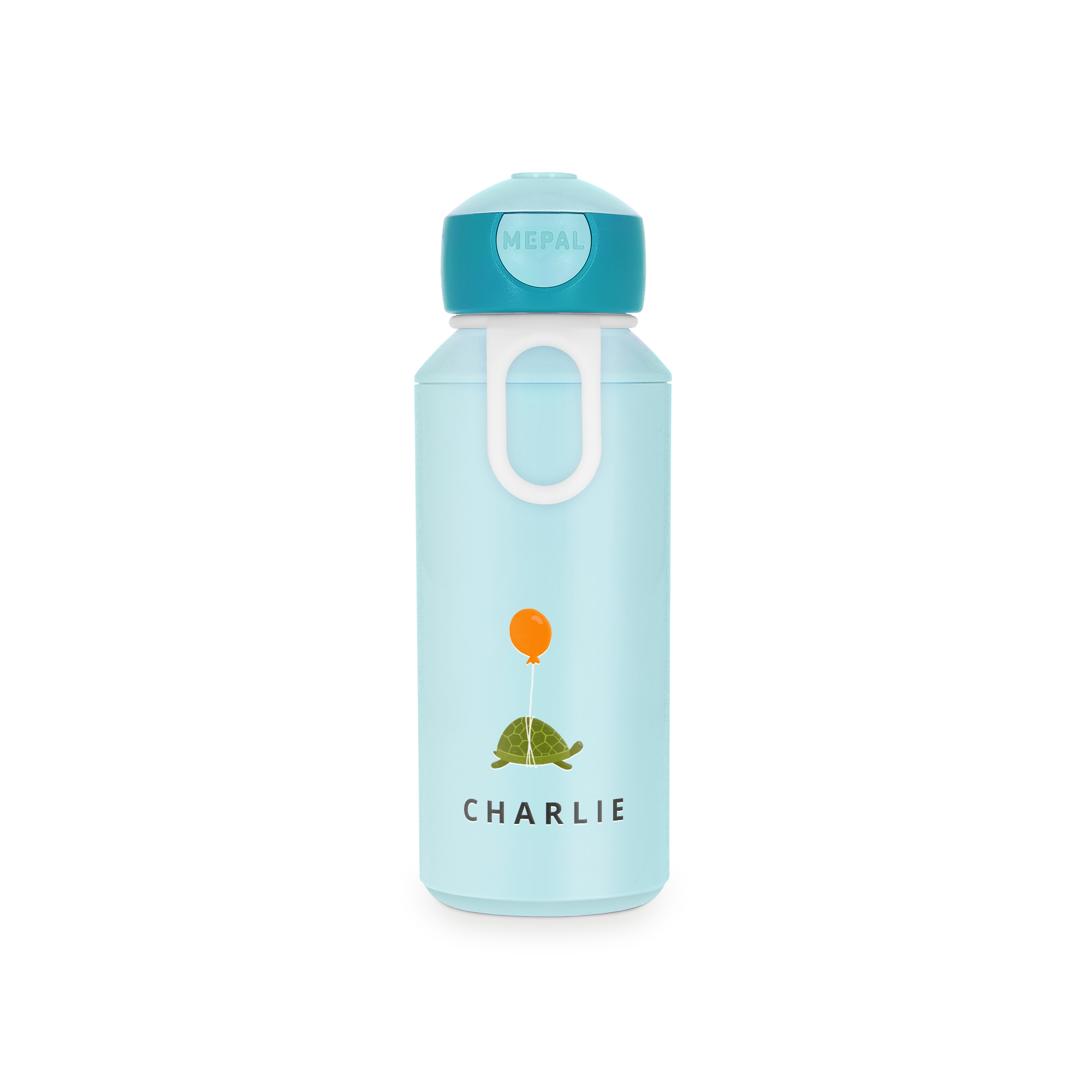 Personalisierte Mepal Pop-Up Kinder-Trinkflasche - 400 ml - Cool Mint