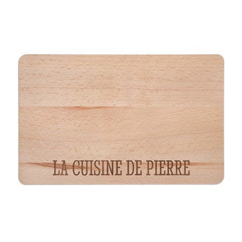 Planche à découper avec texte - S