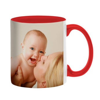 Kubek ze zdjęciem i tekstem- Czerwony