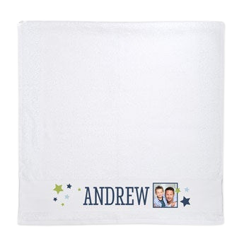 Personalised towel - Printed - White - 50 x 100 cm