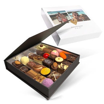 Vlastná luxusná čokoládová darčeková krabička - Valentine