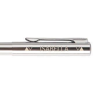 Personalised pen - Waterman - Crome Graduate - Ballpoint - Engraved - Right-handed