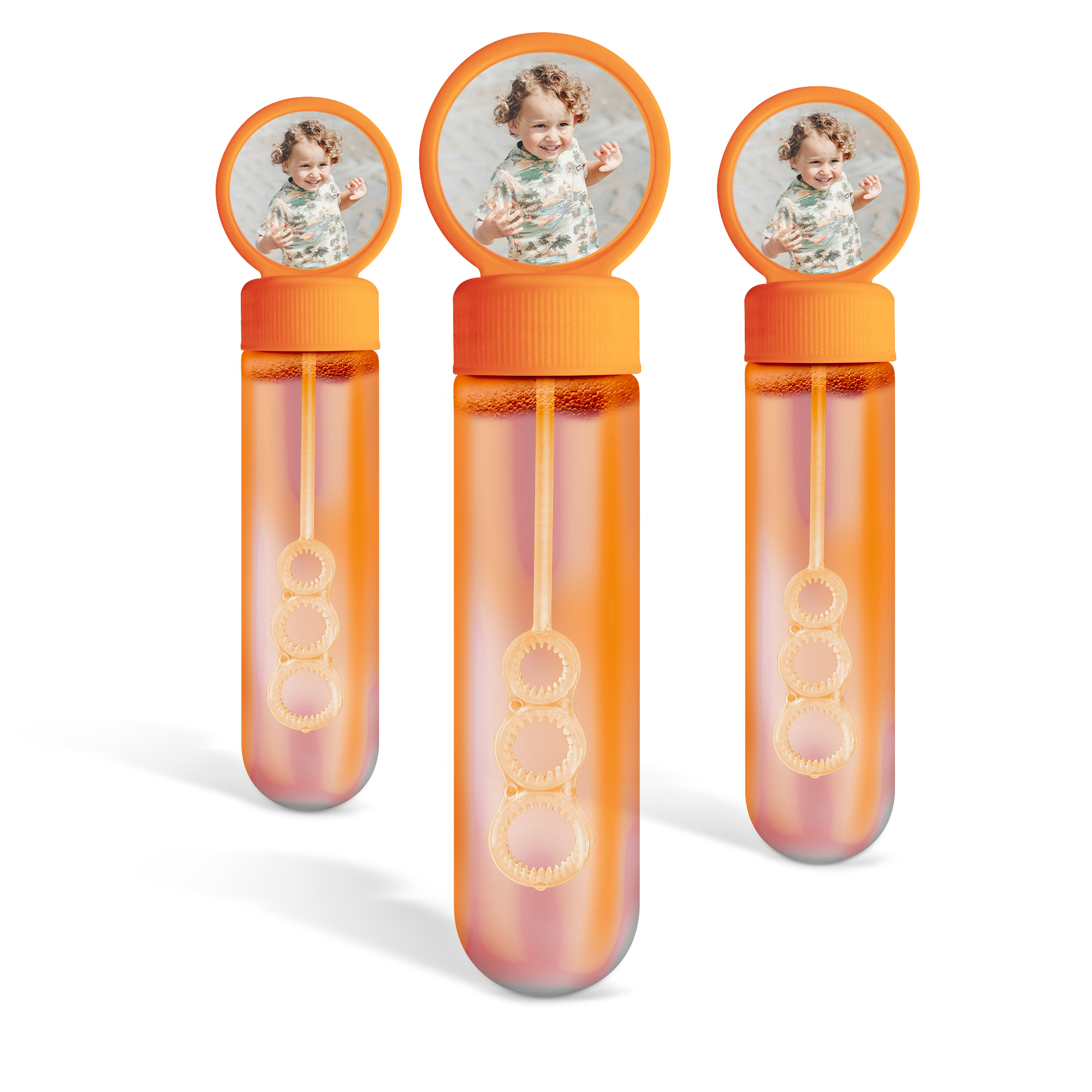 Seifenblasen personalisieren - 20 Stück - Orange