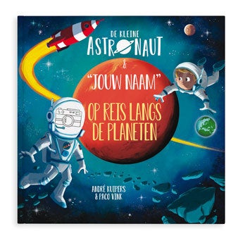 Boek met naam en foto - De kleine astronaut en naam - Hardcover