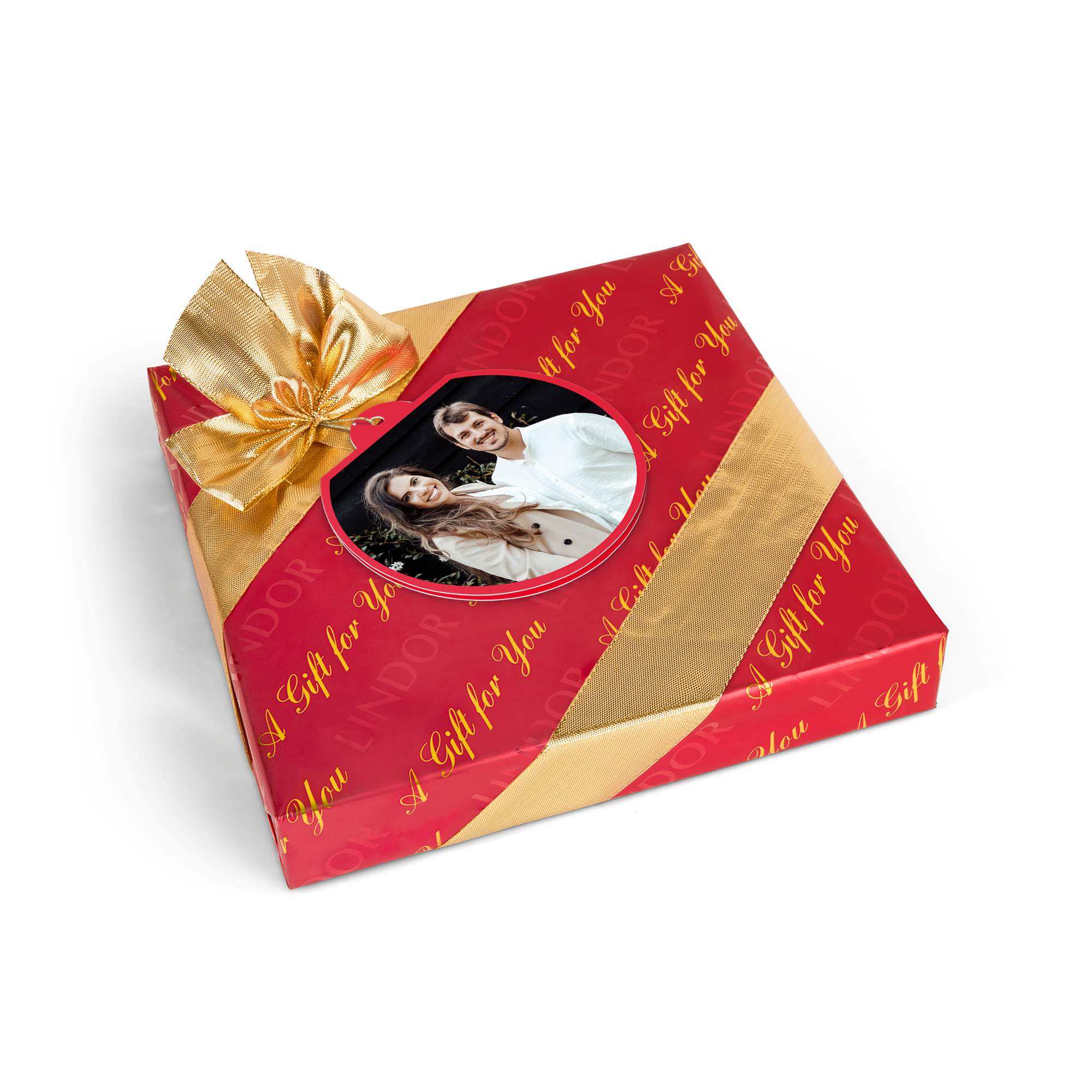 Boîte de chocolat Lindt avec carte